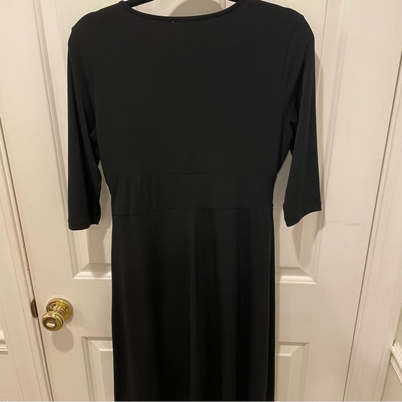 Ladies Pullover Black A-Line Dress, Size Medium - Picture 5 of 6